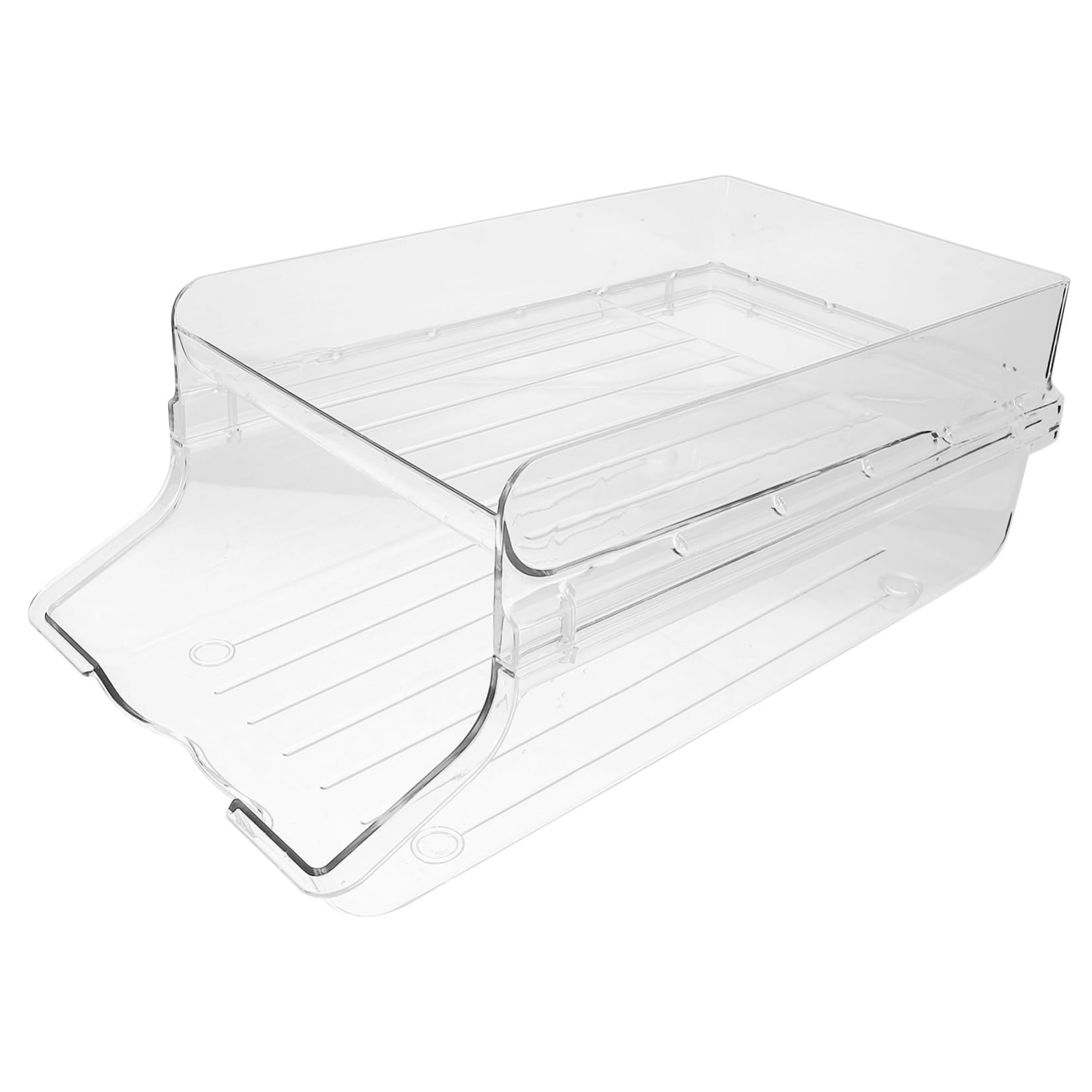 Organizador de Latas Multifunción para Bebidas Soporte Apilable Transparente Ruedas para Refrigerador y Cocina Contenedor de Almacenamiento Práctico