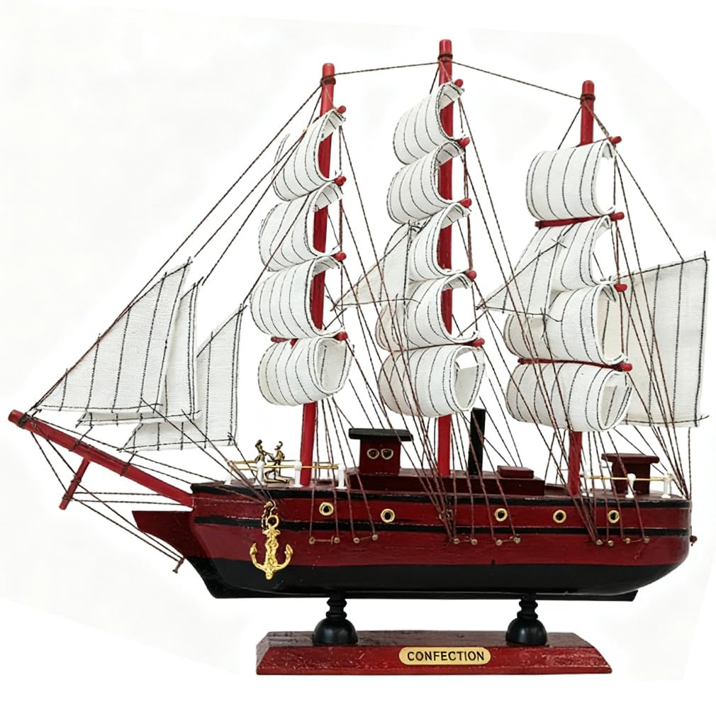 Lizipai Sailboat model1 Handmade Craft with Multiple Sailboat Models for Decorating Sailboats and Ocean Themed Sailboats. Wooden Sailboats Suitable