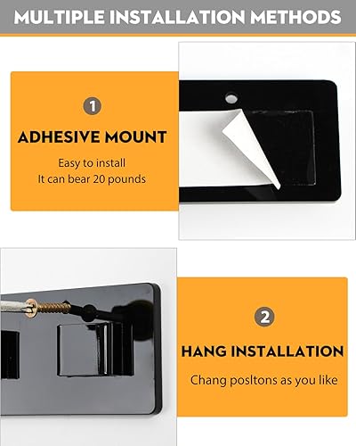 Miniatura 5 de Noafocks Organizador de lentes de sol, organizador de almacenamiento de lentes de sol de acrílico, soporte para gafas de sol montado en la pared,