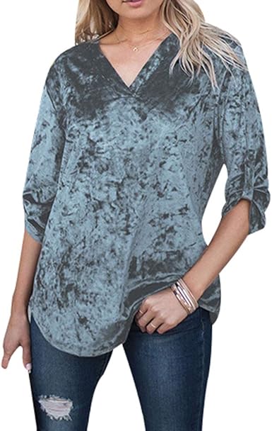 camisa terciopelo mujer