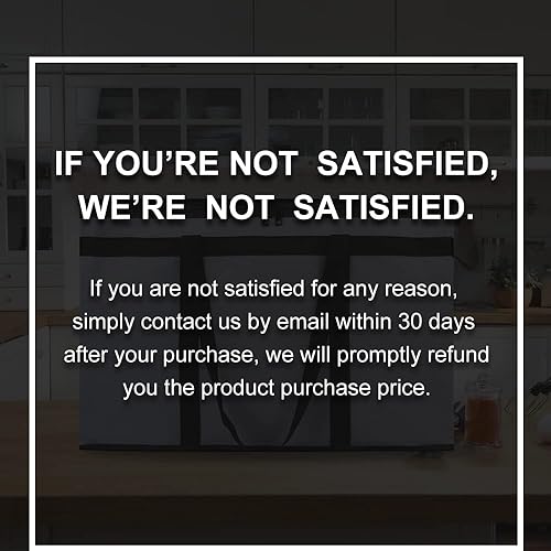 Miniatura 6 de Bodaon Paquete de 4 bolsas aisladas para entrega de alimentos, bolsa de aislamiento de alimentos para alimentos fríos y calientes, bolsas térmicas