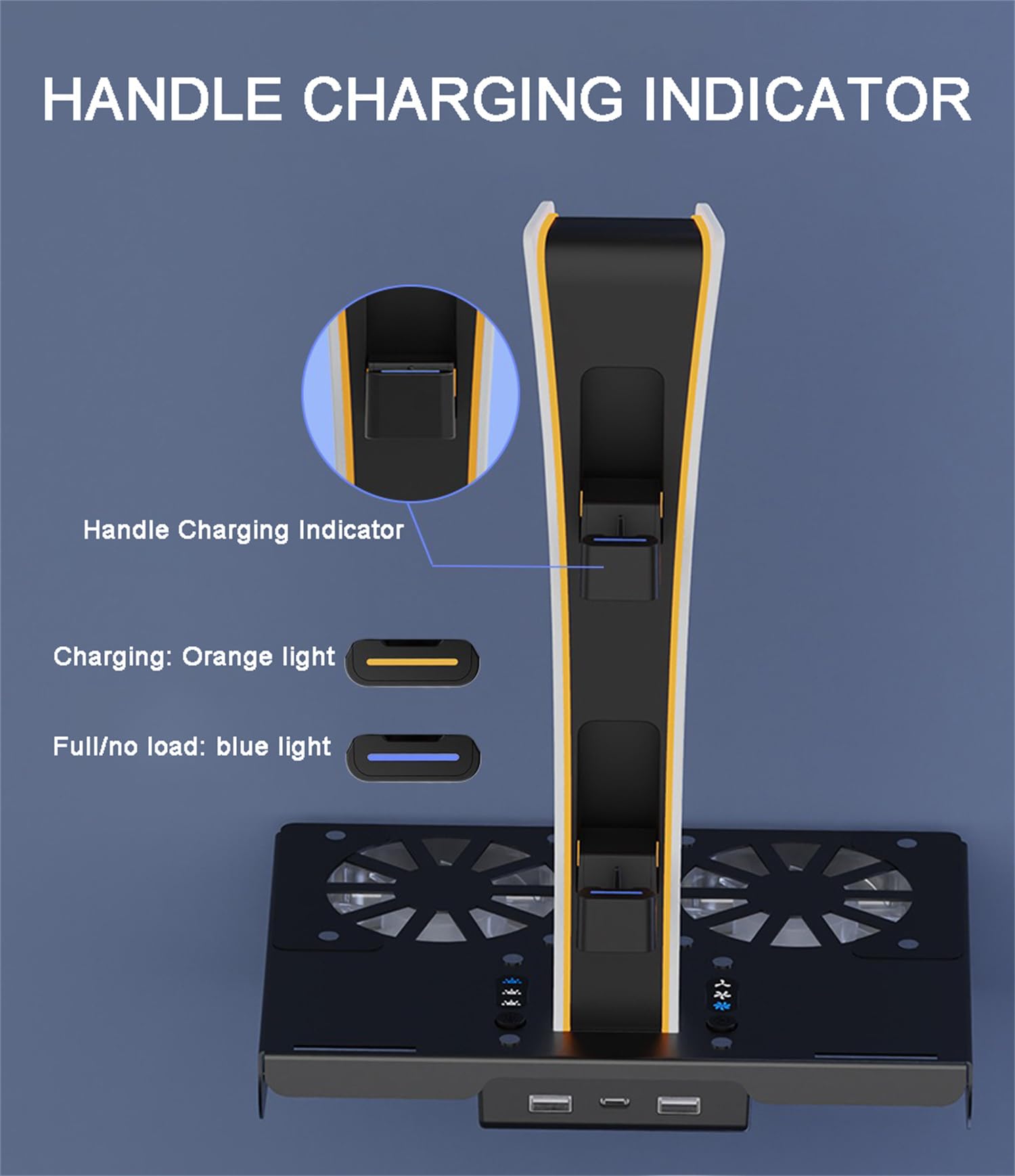 Kit di montaggio a parete per PS5/PS5 Slim con stazione di ricarica e ventole di raffreddamento, accessori per montaggio a mensola PS5/PS5 SL (disco e digitale), supporto da parete in acciaio con
