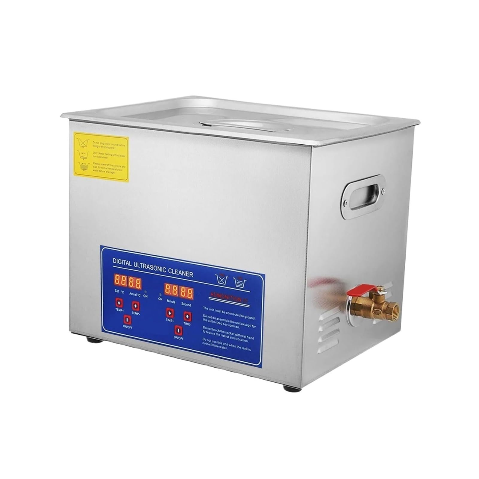 Limpiador Ultrasónico con Temporizador Digital, 2L, 3L, 6L, 10L, 15L, 22L, 30L, De Acero Inoxidable, para Baño, Joyería, Gafas Y Relojes. Limpieza Eficiente.，10L