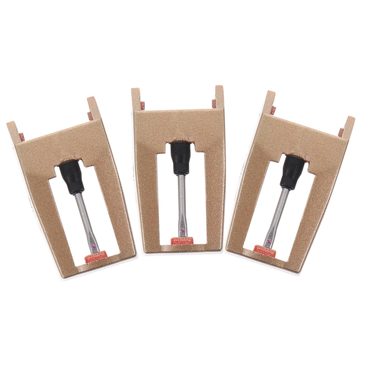 VANZACK 3Pcs Vinyl Turntable Needles Replacement for Record Player Lightweight Easy to Install Compatible with Various Models Sound Durable