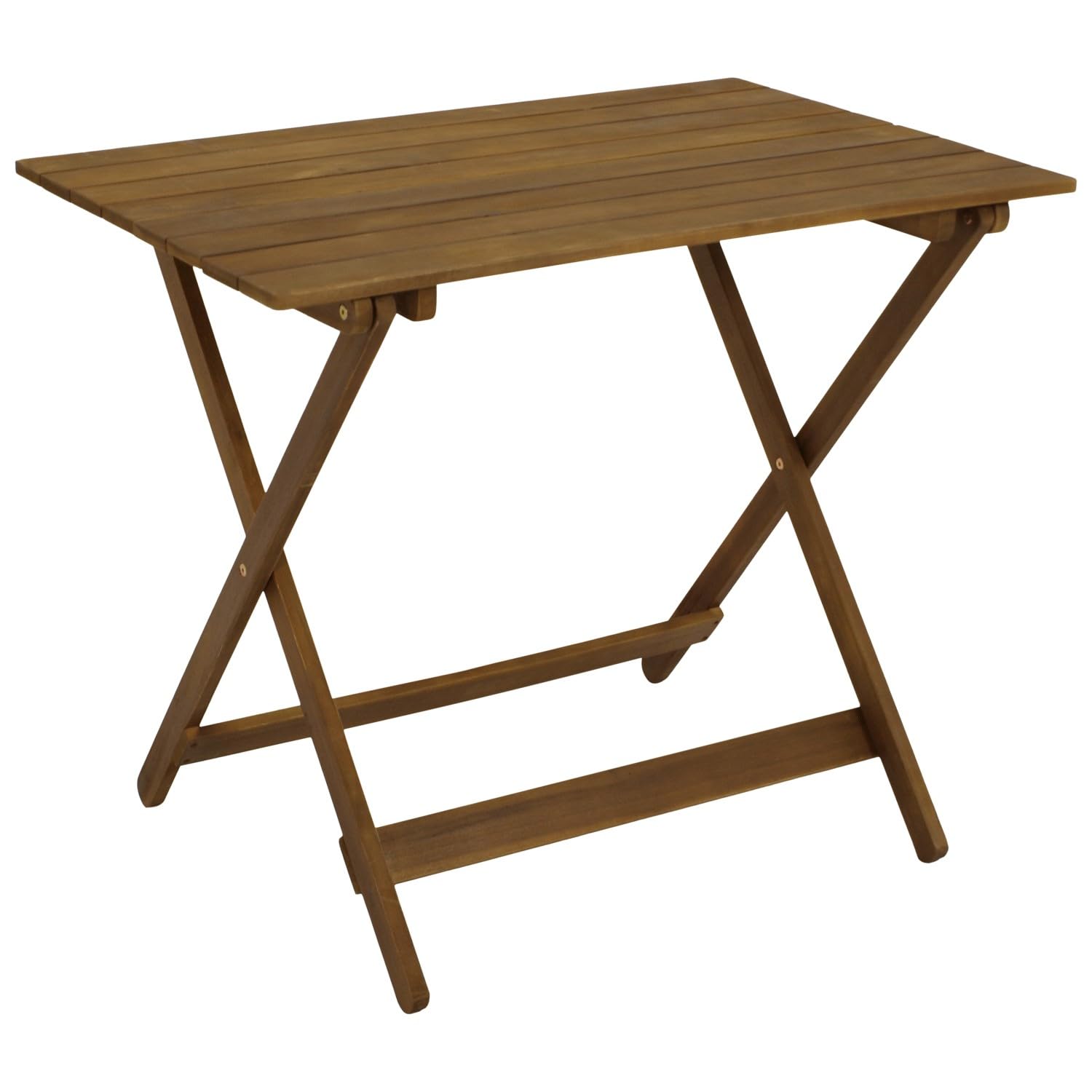 DEGAMO Klapptisch Gartentisch Bahia 90x60cm, Akazie braun geölt, Outdoor, FSC®-Zertifiziert