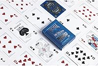 Vista 3 de Bicycle Back To The Future - Cartas de juego 1 paquete, premium, laminado, metálico, azul
