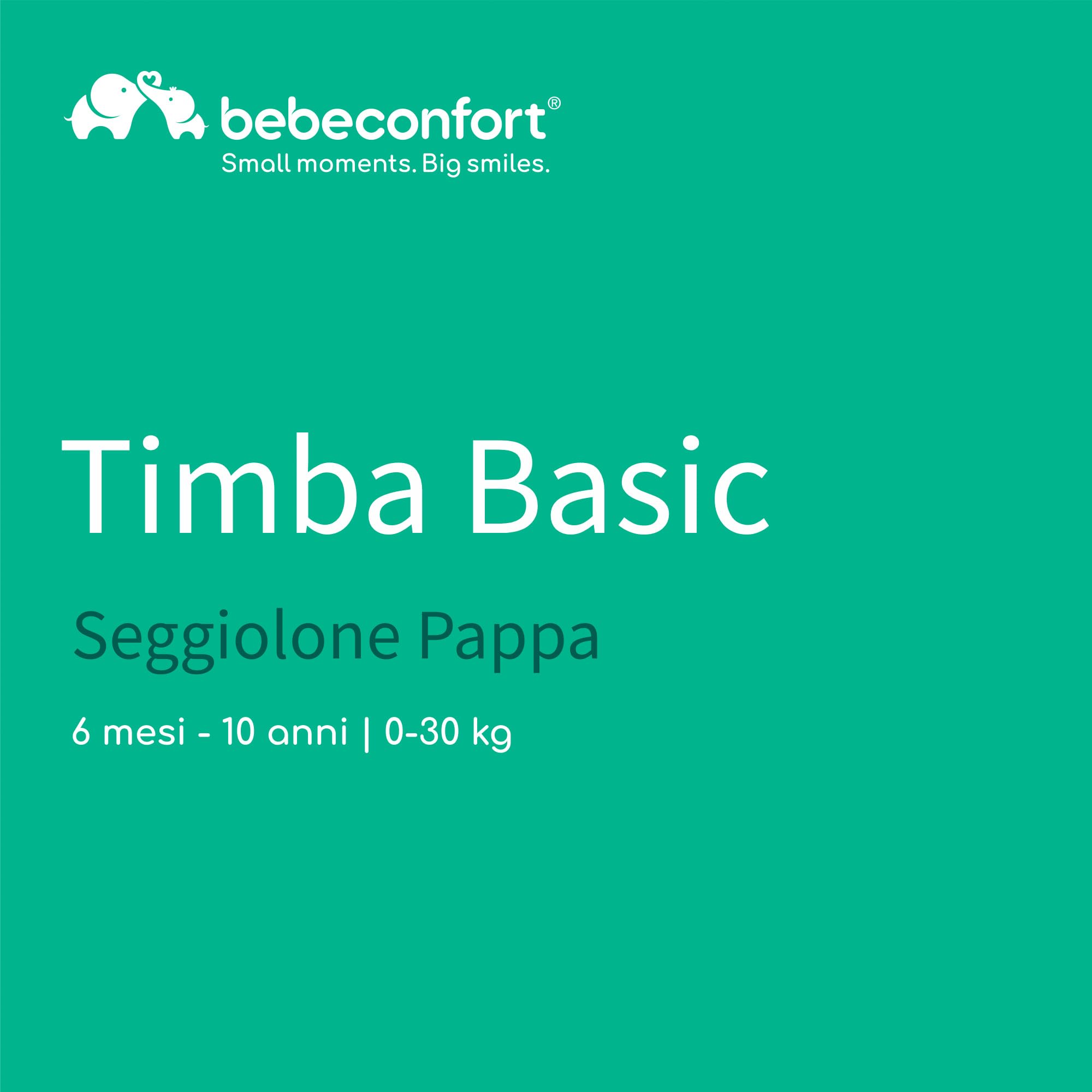 Bebeconfort Timba Seggiolone Evolutivo in Legno, 6 mesi-99 anni, 110 kg, Seggiolone Pappa per Bambini con Vassoio, Seduta e Poggiapiedi Regolabili, Compatibile con Sdraietta Timba Baby,Legno Naturale