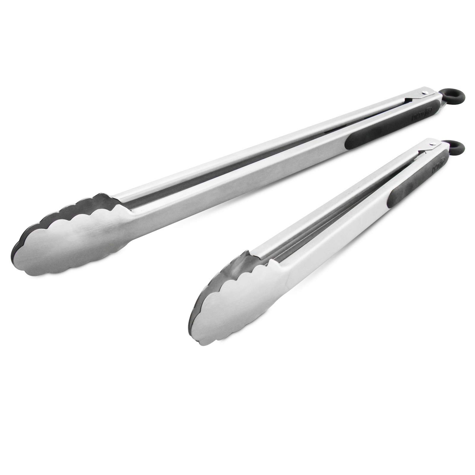 2 Pinze Da Cucina In Legno Di Noce Baderke | 28 Cm Con Punte In Legno E Meccanismo Di Blocco | Per Insalata, Griglia E Servire
