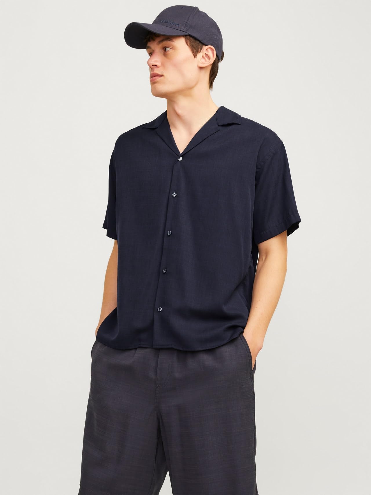 JPRCCAARON TENCEL RESORT SHIRT S/S SN Gömlek Erkek