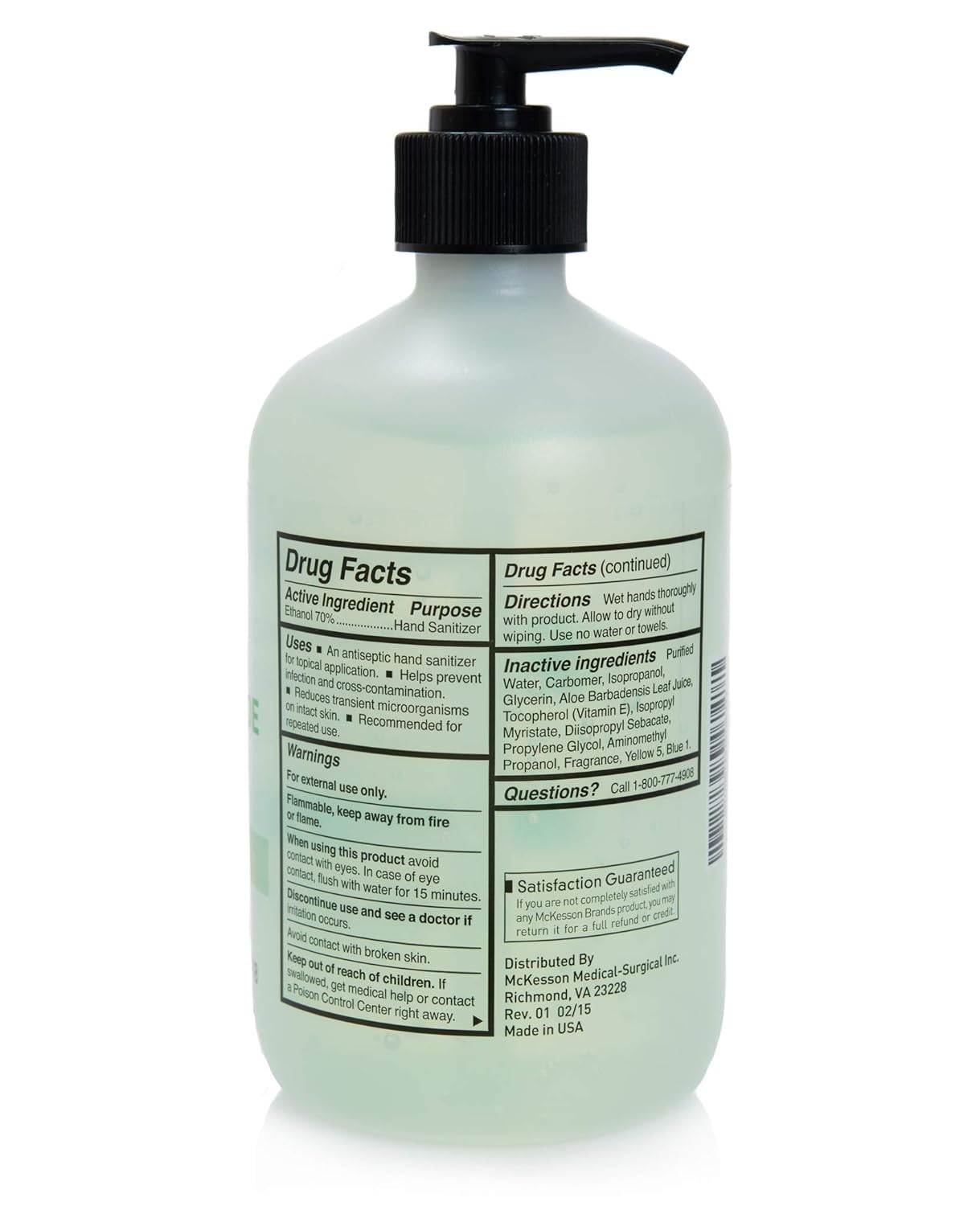 Amazon.com: McKesson 53-27037-18 Premium Hand Sanitizer with Aloe  