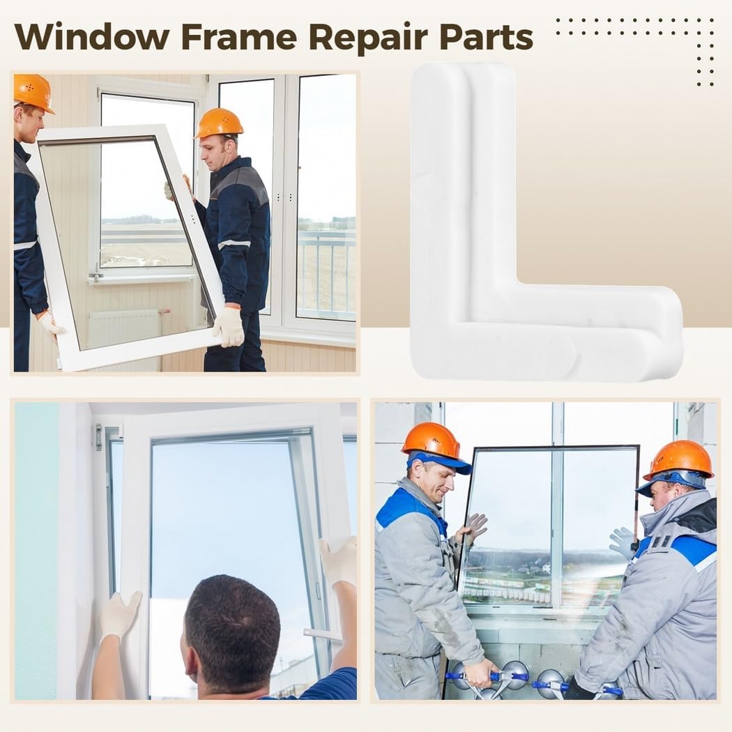 80Pcs White Plastic Screen Frame Corners, Window Frame Repair Parts For 5/16In X 3/4In Screens, Plastic, Easy Installation For Mobile Homes