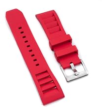 StrapHabit Quick Release Vented Rubber Watch Strap Band FKM Vent 20mm 22mm