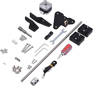 Moniss Kit de atualização de parafuso de avanço de eixo Z duplo 42-34 motor de passo 365mm T8 parafuso de avanço para impressora 3D Creality Ender-3 Ender-3S Ender-3 Pro