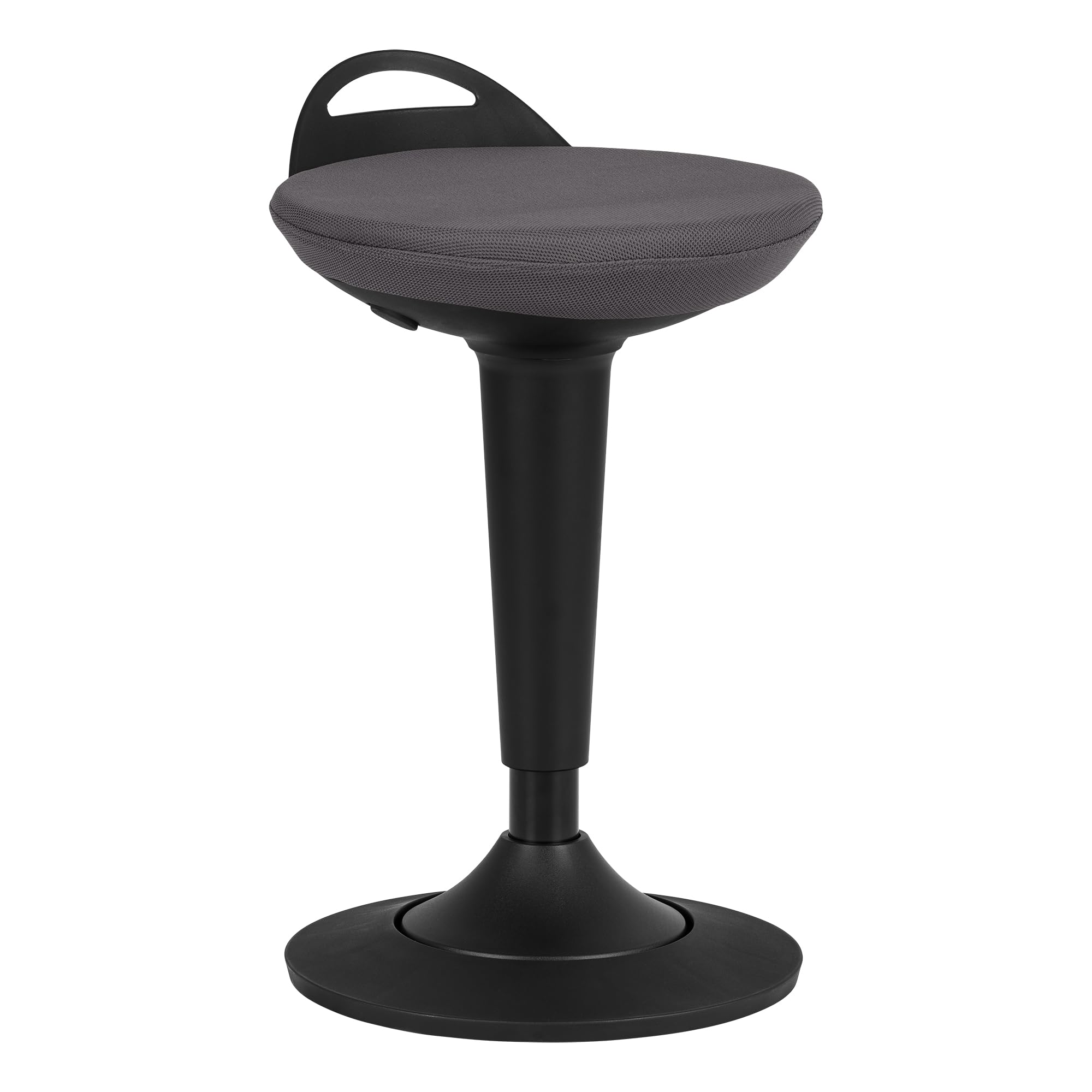 Learniture Taburete oscilante Acolchado de Altura Ajustable, Color Gris Oscuro