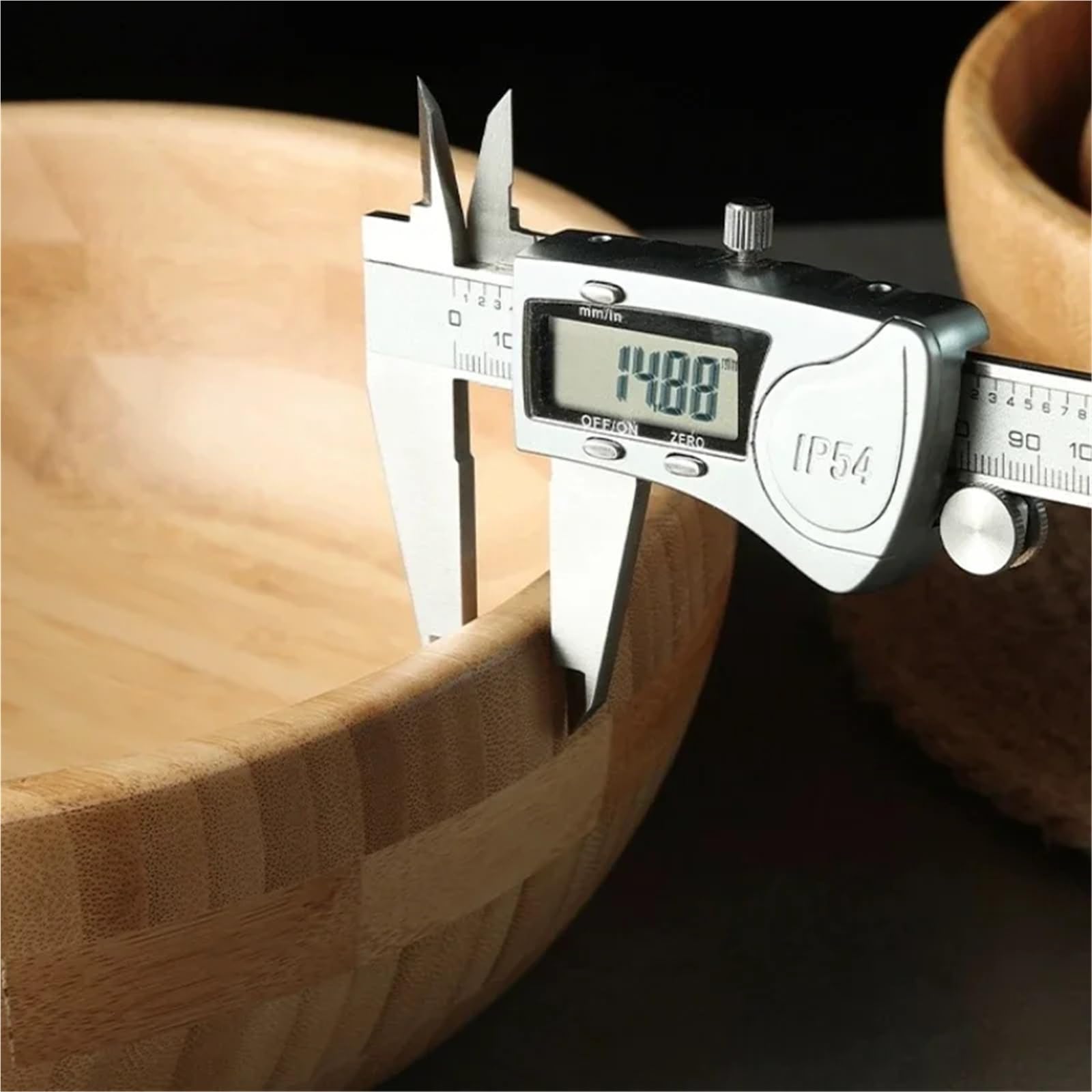 Ensaladera Cuenco de Madera for Ensalada Cuenco Grande de bambú para la Cocina Ensaladas Postre Merienda(MW0023)