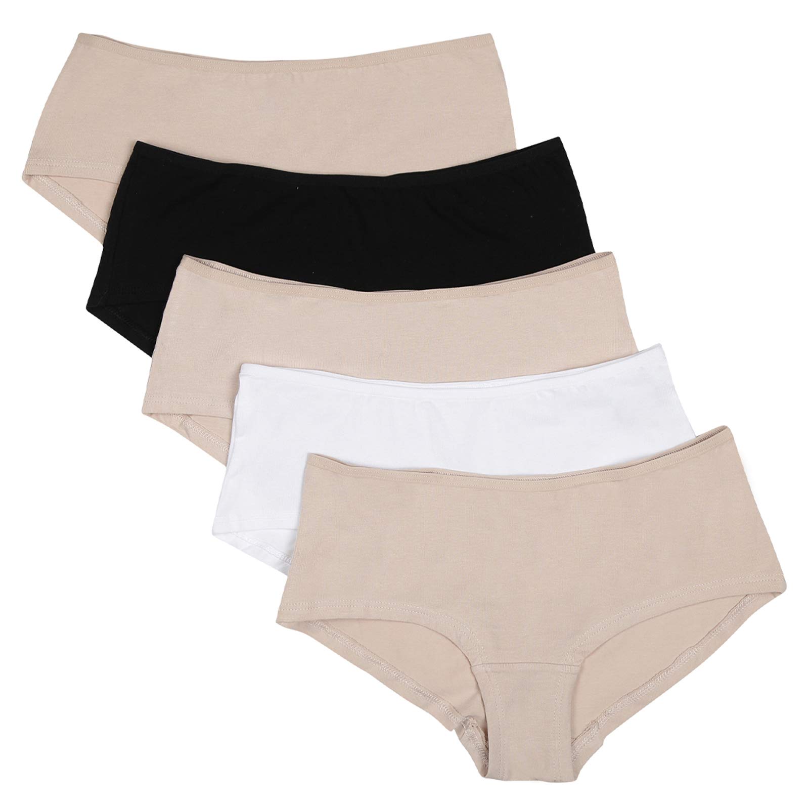 Women's 2001X IBO 5 Pack CL Short Panties, Almond Mix