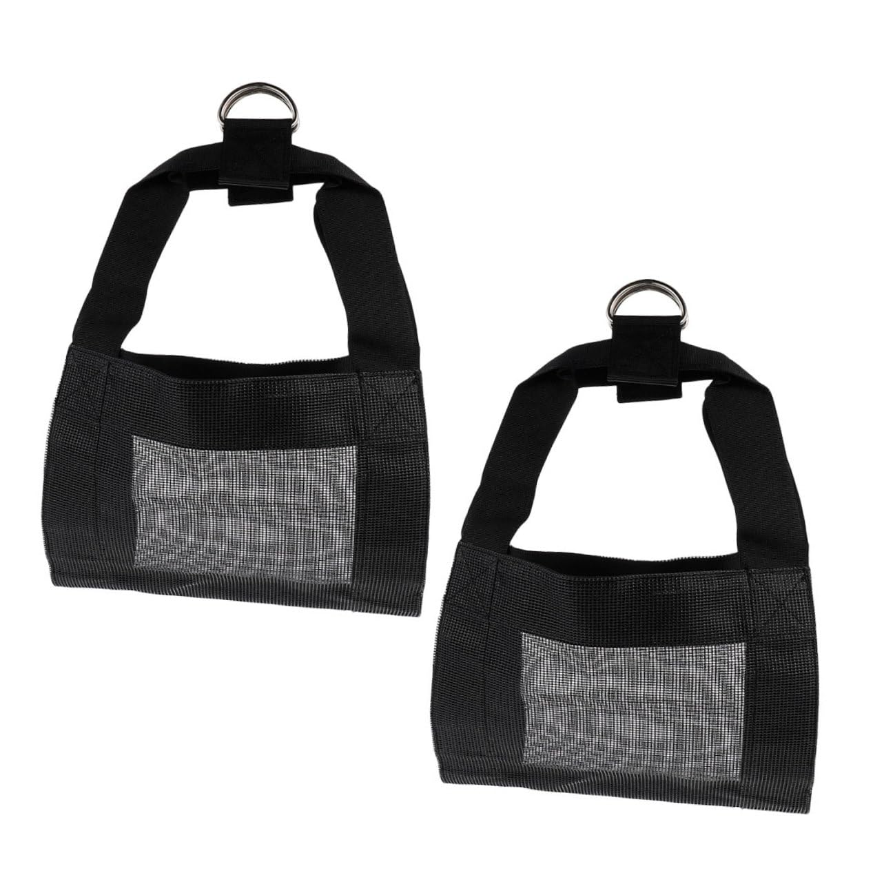 Imbracature in Nylon Nero per Pesare Piccoli Animali 2 Pezzi, Resistenti e Facili da Usare, Adatte per Agnelli e Vicuña in Fattoria