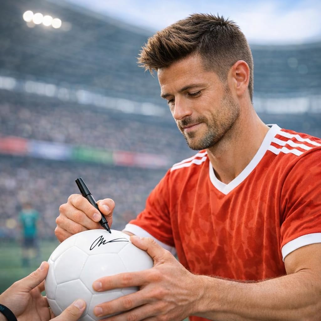 Premium Soccer Ball Collection - Mini Size 2 Training Ball - Plain White Autograph Ball Size 5 - Vintage Brown Leather 18 Panel Classic Football