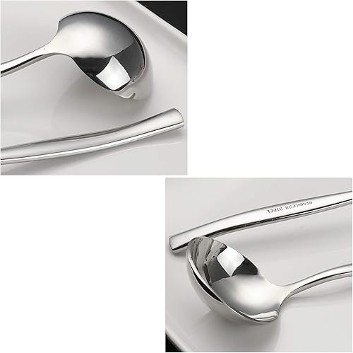 Miniatura 3 de Cucharón de salsa de acero inoxidable de 3 piezas, cucharón de mesa pequeño para cocina