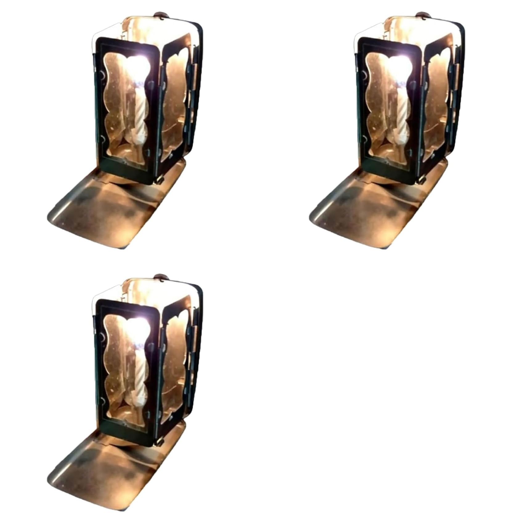 Vjsujehgy 3X Folding Pocket Candle Lantern, Pocket Candle Lantern, Folding Pocket Candle Lantern(NO Candle)