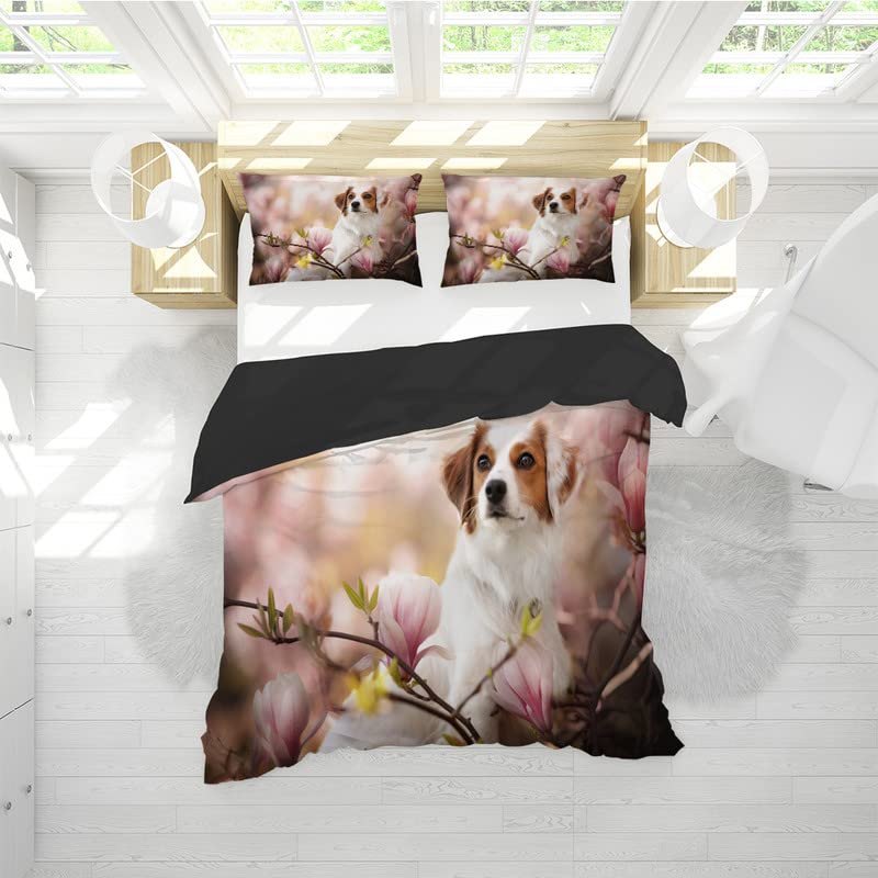 Parure De Lit 90x190 Enfant Safari - Housse De Couette Réversible Animaux Jungle + Taie D'Oreiller 65x65cm - Microfibre Garçon Fille