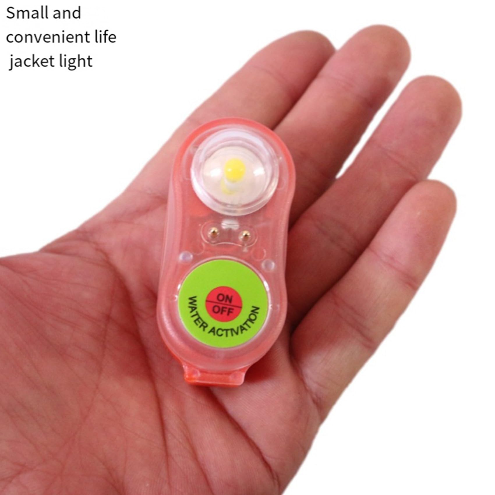 4X Gilet di Salvataggio, Luce A LED, Giubbotto Salvavita Flash, per Sopravvivenza in Acqua di Emergenza