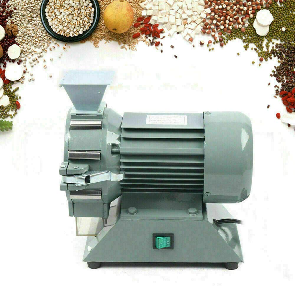 110V Micro Electric Grain Spice Mill Grinder Machine 1400RPM Dry Grinder for Home and Commercial Use Grinding Machine for Kitchen Herb Spice Pepper Coffee Grains