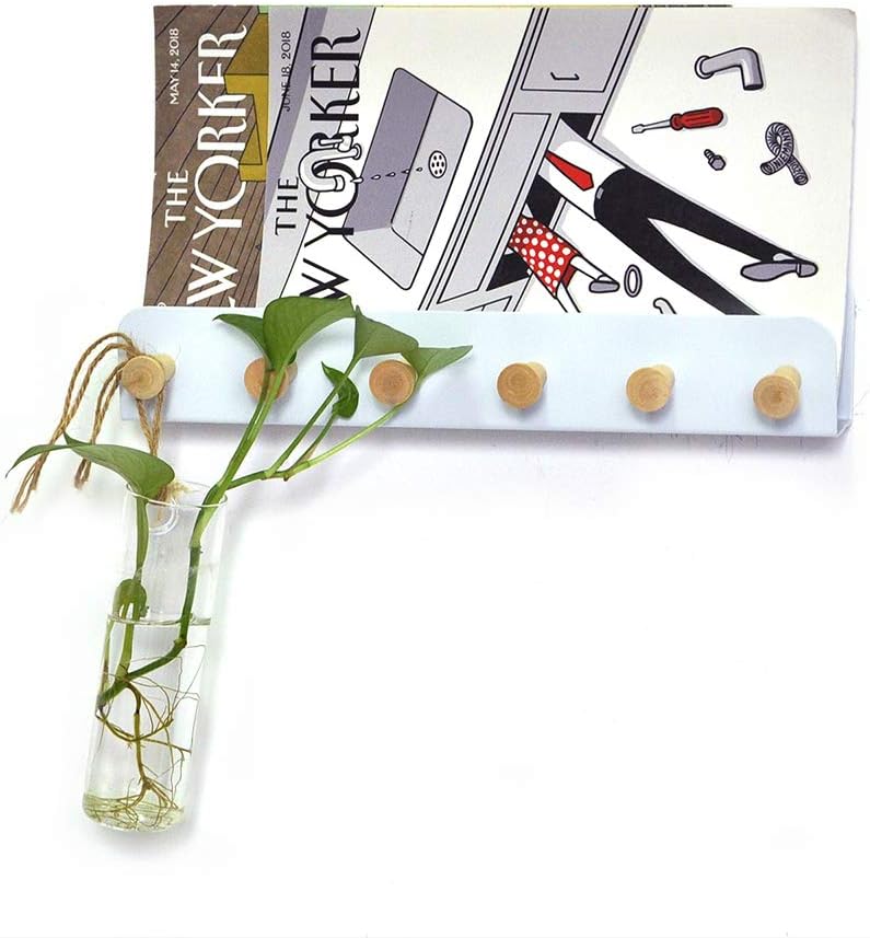 Magazine Holders, Wall Mount Metal Storage Organizer with 6