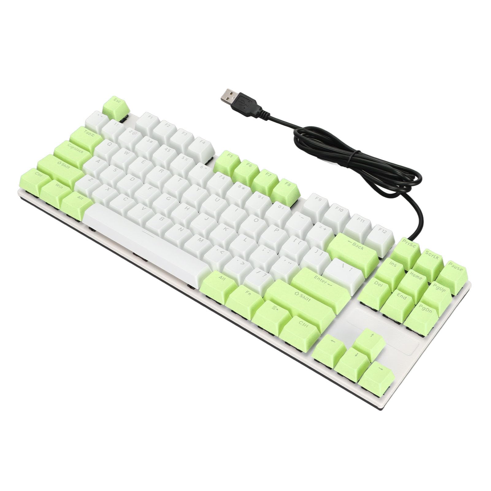 Cocoarm Teclado Mecánico 87 Teclas, Interruptor Azul, Retroiluminación