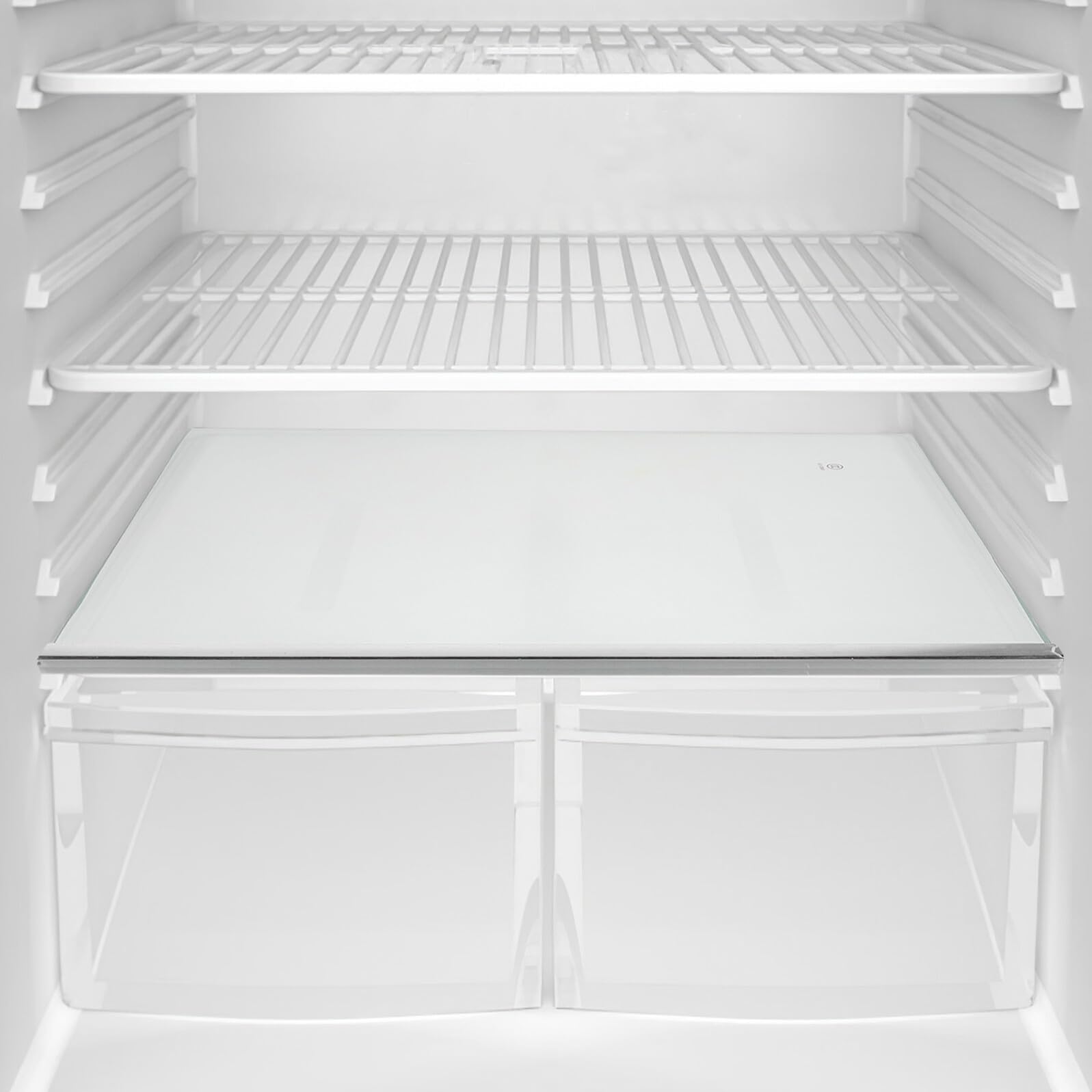 Mensola in Vetro Temperato per Frigorifero Alta Capacità di Carico e Pulizia Facile, Divisore Pratico per Contenitori Alimentari in Cucina e Casa