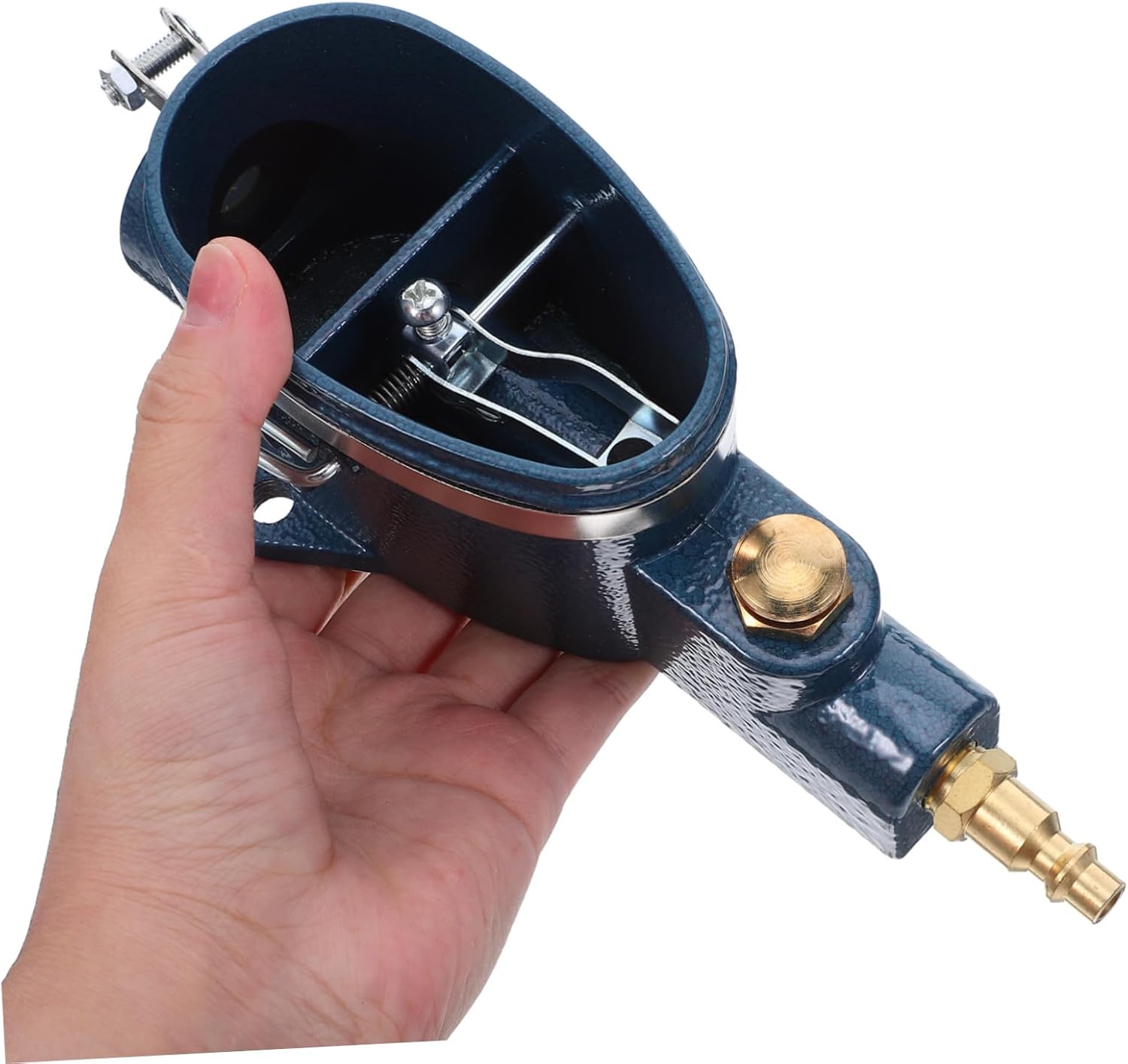 VALICLUD Efficient Pneumatic Spark Plug Cleaner Kit with Abrasive Material and Fabric Bag Reusable Air Sandblaster Tool for Motorcycles Cars Engines Portable and Easy Operation for Carbon