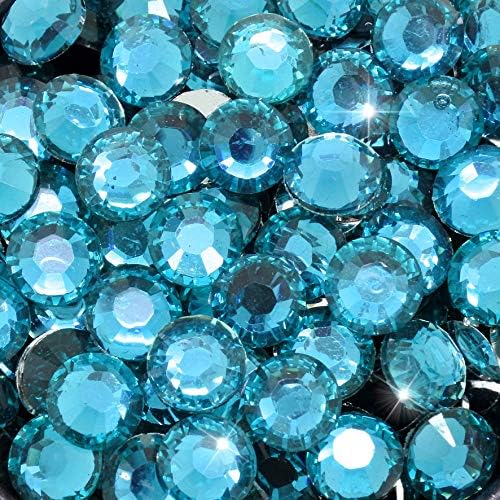 Little Snow Direct® Pack of 1000 Resin Crystal Flat Back Rhinestones Diamante Gems Nail Art & Crafts (Crystal AB, 6mm)
