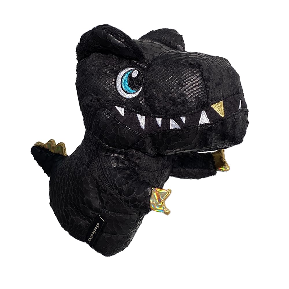 dinofactory T-Rex Golf Head Cover Dinosaur 3 Wood Headcover (Black)