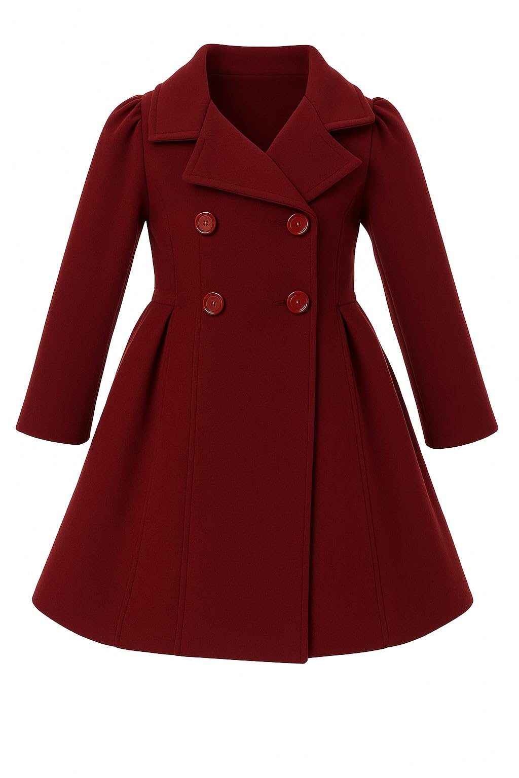 iGirlDress Coat Long Sleeve Button Pocket Long Winter Coat Outerwear
