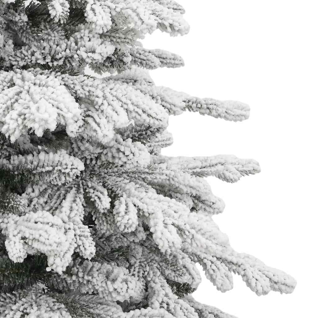 Sztuczna Choinka Zawiasowa Ośnieżona 210 cm z PE i Stojakiem