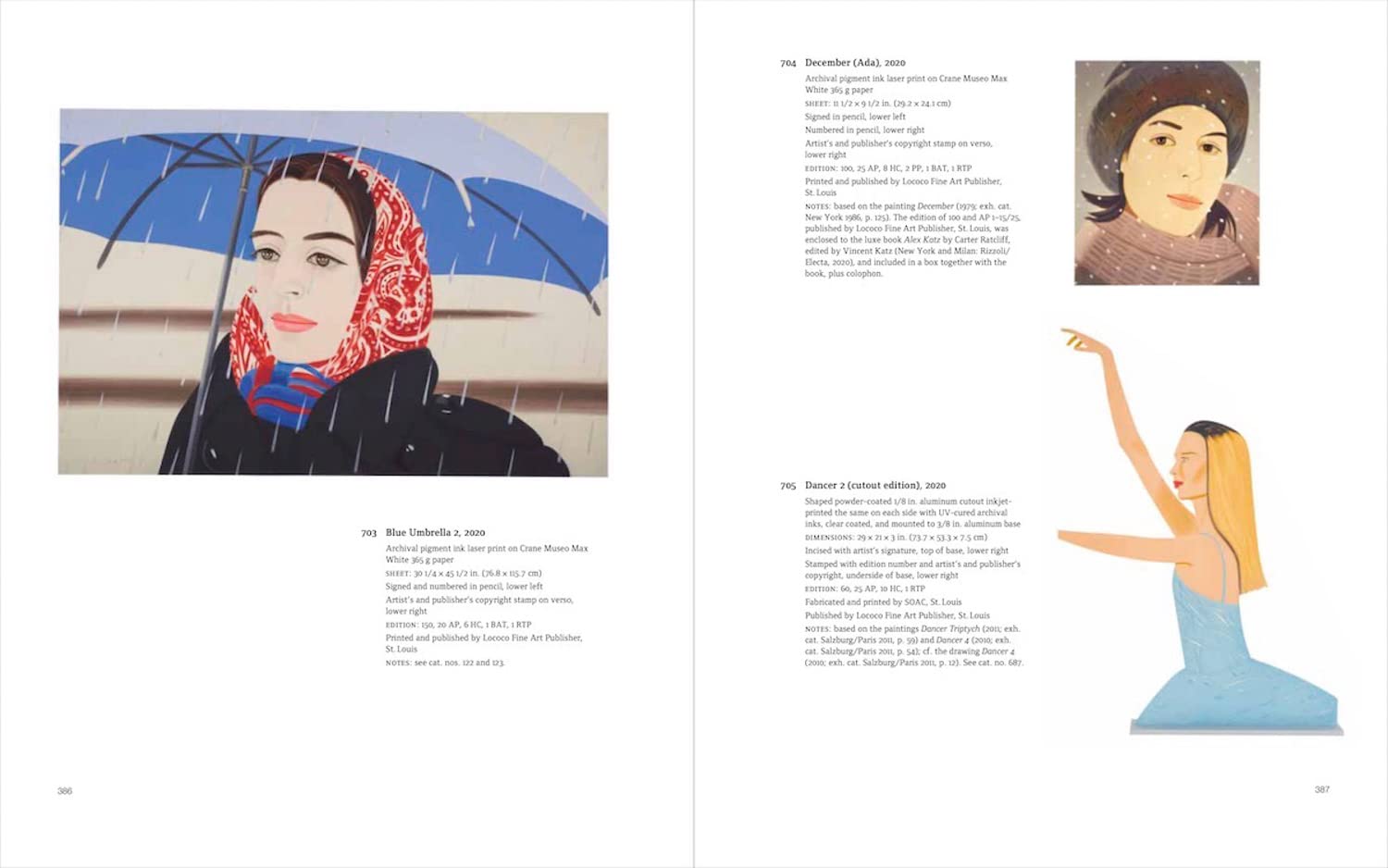 Alex Katz Prints Catalogue Raisonné 1947-2022 art contemporain