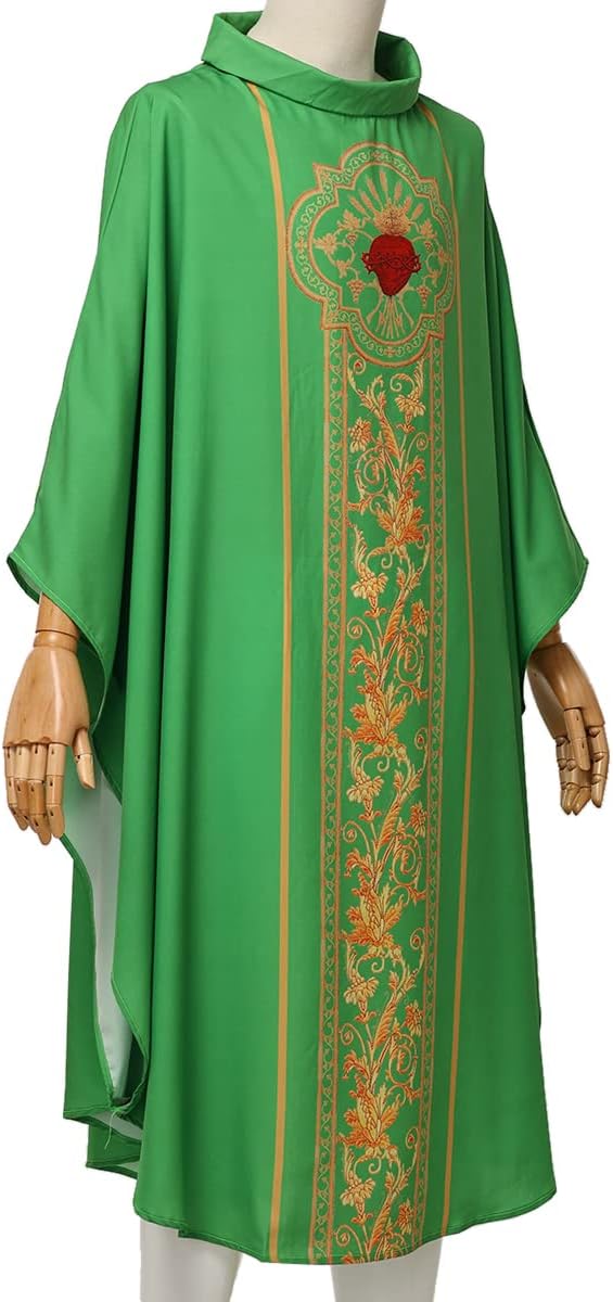 BLESSUME Celebrants Chasuble Mass Vestments Robe Costume - Image 5