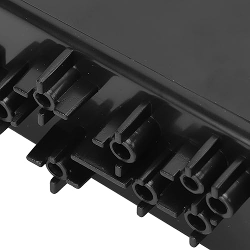 Miniatura 7 de Caja de almacenamiento de radio de coche,Bolsillo de radio DIN único,Multiuso ABS Universal 1DIN 2 Capa Negro Portavasos para recoger artículos