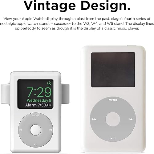 Miniatura 2 de elago W6 - Soporte para Apple Watch compatible con iWatch Series 1110987654321SE3SE2SE1 (1.732 pulgadas, 1.654 pulgadas, 1.614 pulgadas, 1.575