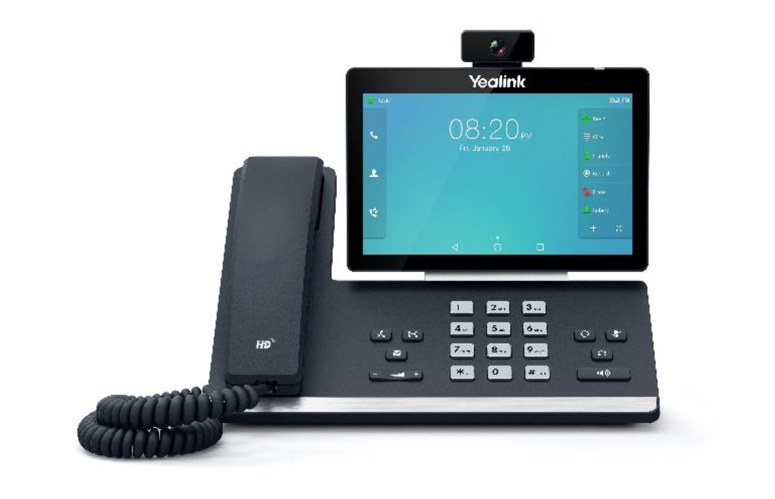 Yealink SIP-T58A IP Telefon – mit Kamera, Android-basiert, 7 Zoll Touch-Display