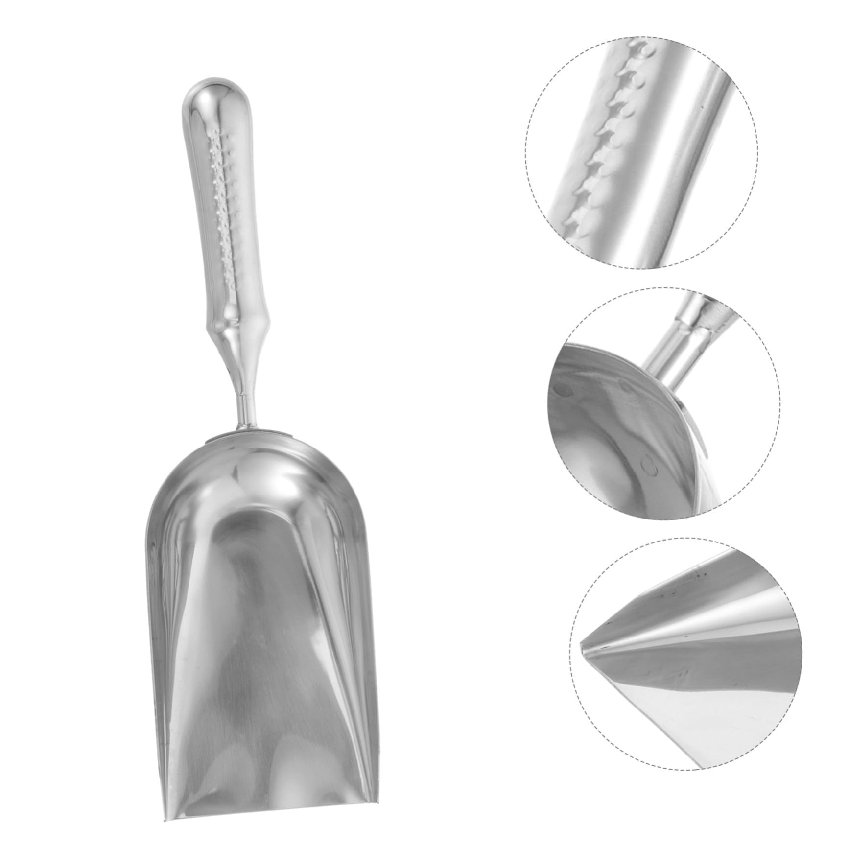 Yardwe 3St kleine Gartenkelle edelstahlspachtel gartenwerkzeuge Handspaten Handschaufel für die Gartenarbeit Hecke Garten Schaufel Garten kleine Schaufel Rostfreier Stahl Silver