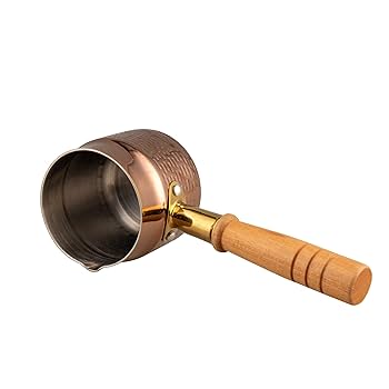 目盛付ミルクパン 400ml | IH対応 | アンティークゴールド仕上げ Amazon | IMEEA ミルクパン 片手鍋 18-10ステンレス ソースパン