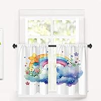 Vista 221 de Cenefas de cocina modernas con patrón de cobre marrón dorado para ventanas, cenefas opacas abstractas de marcas de arañazos y cortinas opacas