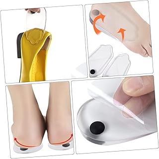 LALAFINA 2 Pairs Figure 8 Heel Pad Wedge Heel Shoe Inserts for Heels Orthotic Insoles Heel Pads for Loose Shoes