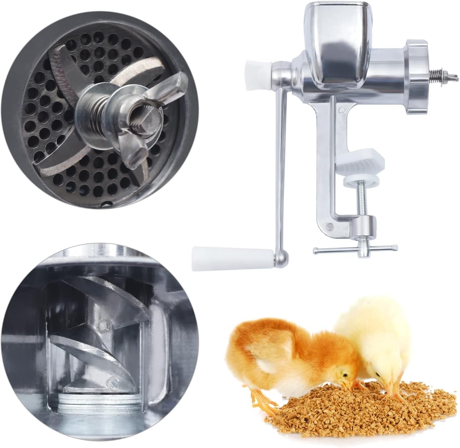 Macchina for Pellet di mangime Manuale, Macchina for Pellet di Cibo for Cani e Gatti, granulatore for Esche da Pesca for Uccelli for la casa, Negozi di Animali, Zoo(5mm)