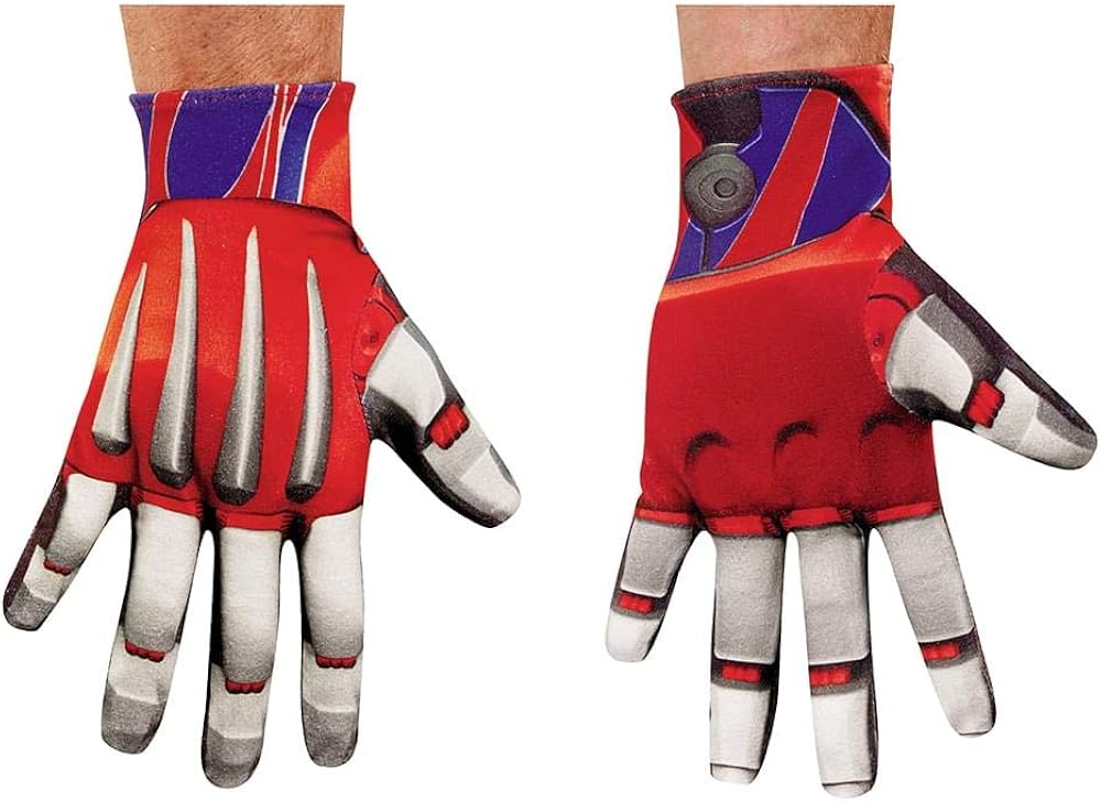 Disguise - Guantes para hombre de Hasbro Transformers Age of Extintion Movie Optimus Prime para adultos