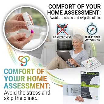 CE Certified Two Tests cholesterol test kit nhs approved home cholesterol kit with Result in 3 Minutes. cholesterol tester kit to Analysis Good or Bad Cholesterol and Triglyceride Levels.