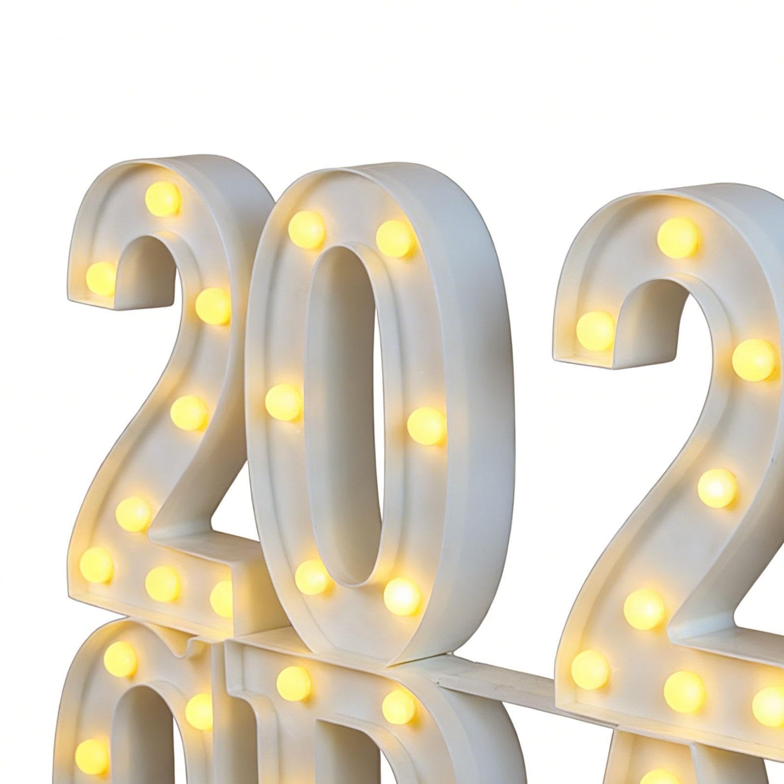 Świecące Litery na Uroczystość Bateryjne Dekoracje Stołowe na 2026 | Dekoracje LED na Studniówkę Dla Maturzystów do Ogrodu Sypialni Domu Otwartego