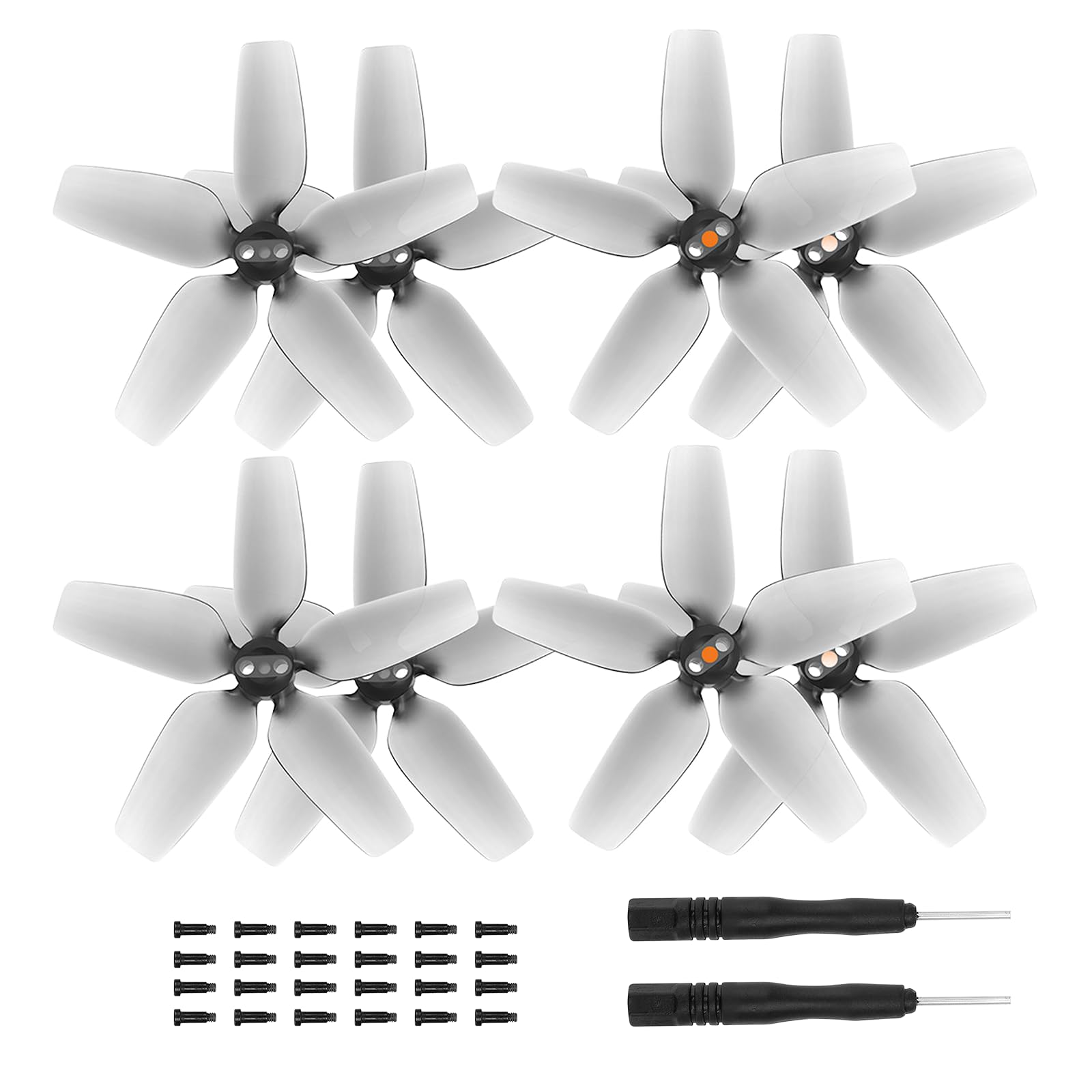 8 PCS 2925S Propellers for Avata, Low-Noise and Stable Blade Replacement Props for DJI Avata, Lightweight Wing Replacement Spare Drone Accessories (Grey)