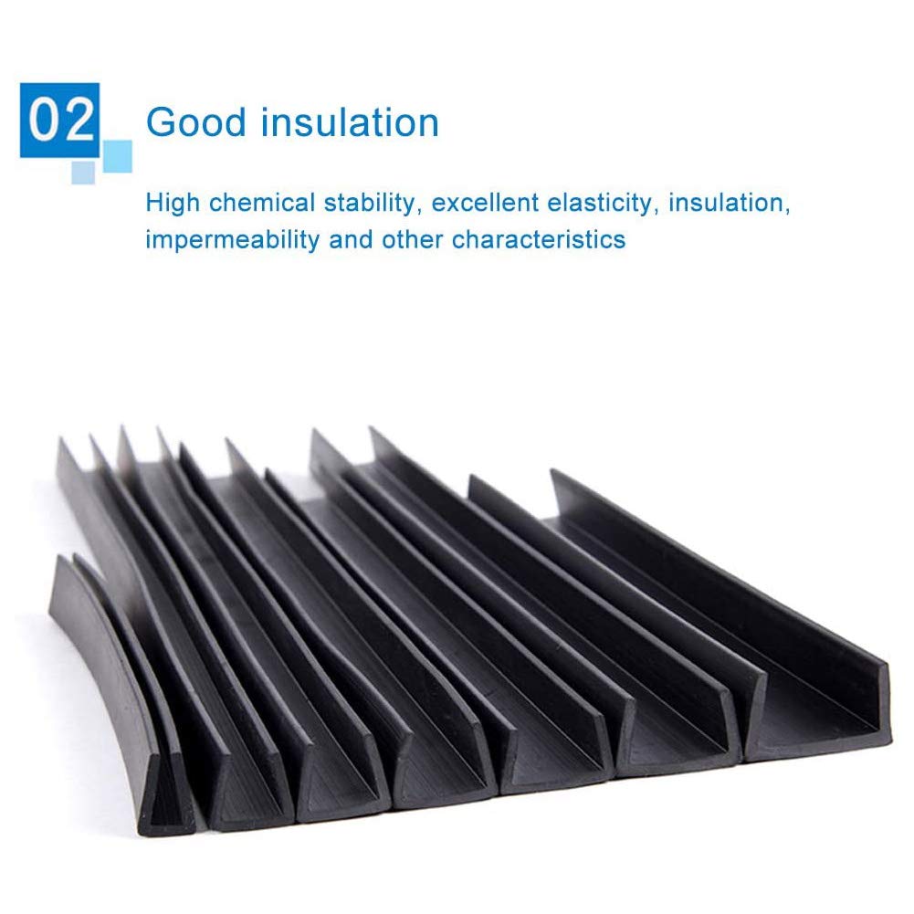 Flexibler U-Profil-Kantenschutz aus Gummi – einfache Installation for Autos, Boote, Maschinen und mehr(30x17mm,Length 5m/196inch)